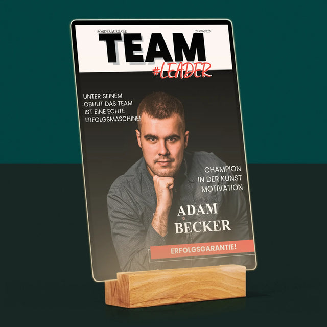 Magazin-Cover: Teamleiter - Druck Auf Acrylglas