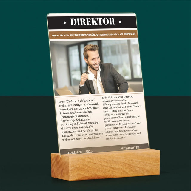 Magazin-Cover: Direktor - Druck Auf Acrylglas