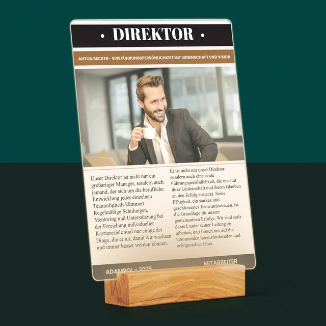 Magazin-Cover: Direktor - Druck Auf Acrylglas