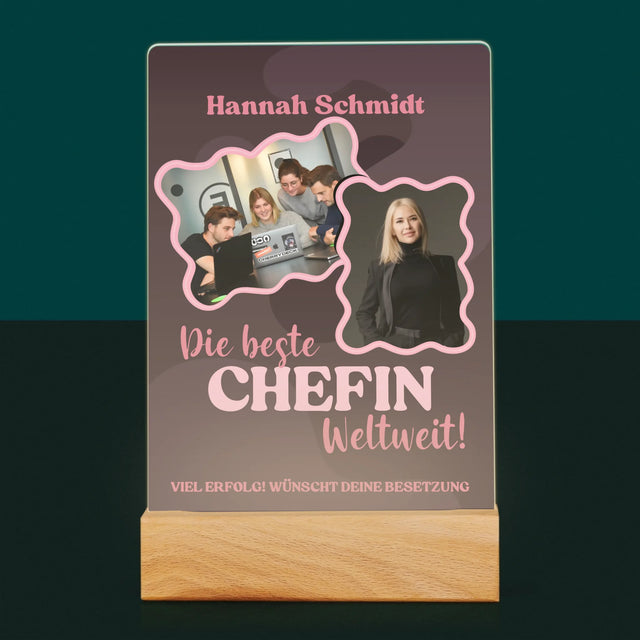 Fotocollage: Beste Chefin - Druck Auf Acrylglas