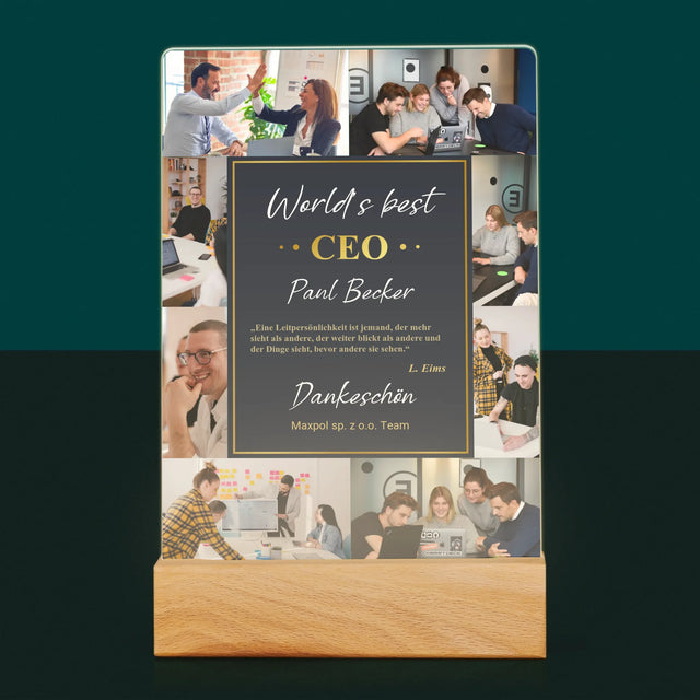 Fotocollage: Der Beste Ceo Der Welt - Druck Auf Acrylglas