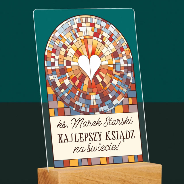 Name Und Unterschrift: Der Beste Priester Der Welt - Druck Auf Acrylglas