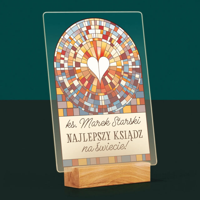 Name Und Unterschrift: Der Beste Priester Der Welt - Druck Auf Acrylglas