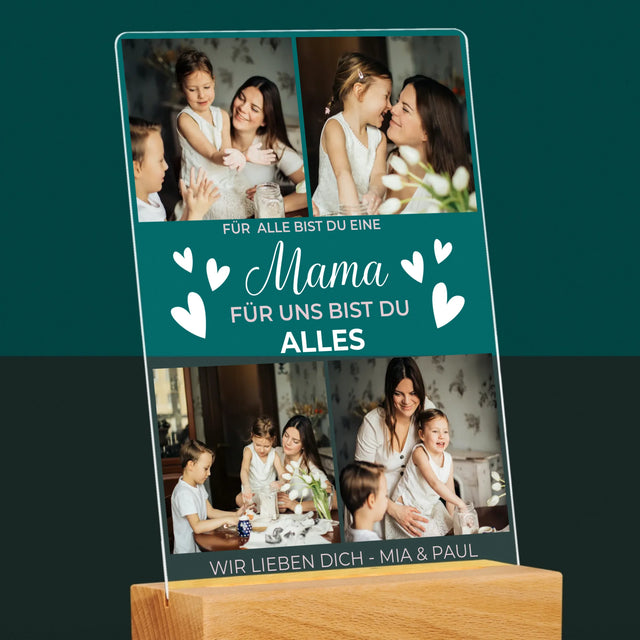 Fotocollage: Mama Du Bist Alles - Druck Auf Acrylglas