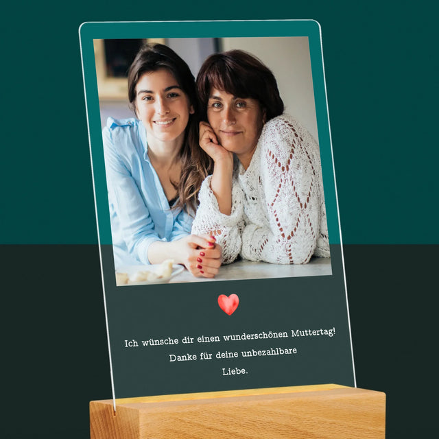 Foto Und Unterschrift: Urkunde Für Mama - Druck Auf Acrylglas