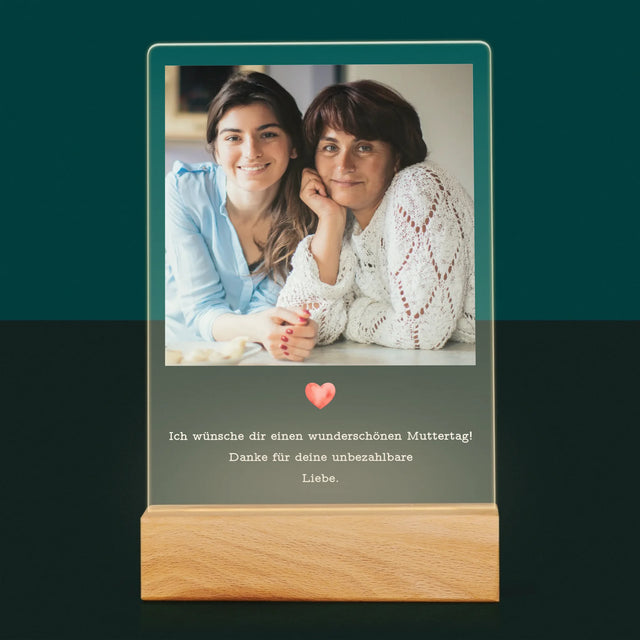 Foto Und Unterschrift: Urkunde Für Mama - Druck Auf Acrylglas
