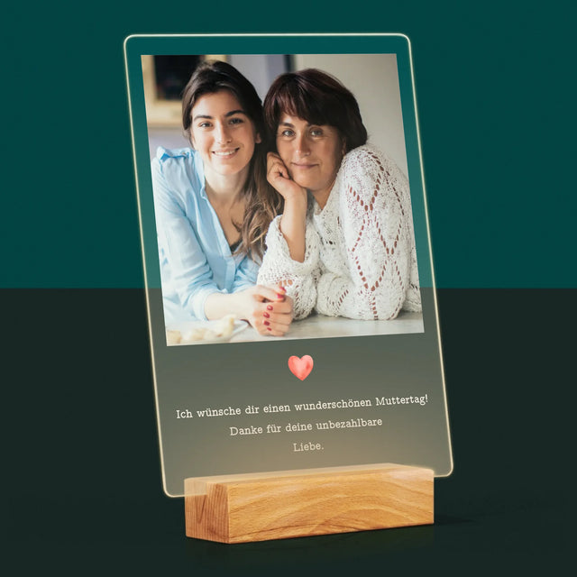 Foto Und Unterschrift: Urkunde Für Mama - Druck Auf Acrylglas