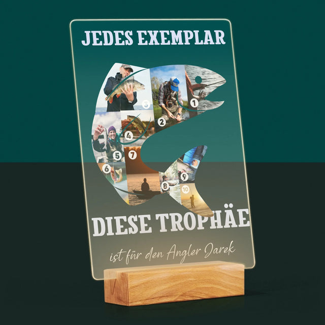 Form-Collage: Exemplar Eines Anglers - Druck Auf Acrylglas