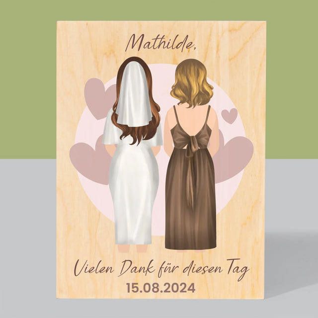 Avatar Creator: Trauzeugin - Druck Auf Holz