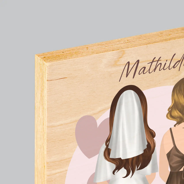 Avatar Creator: Trauzeugin - Druck Auf Holz