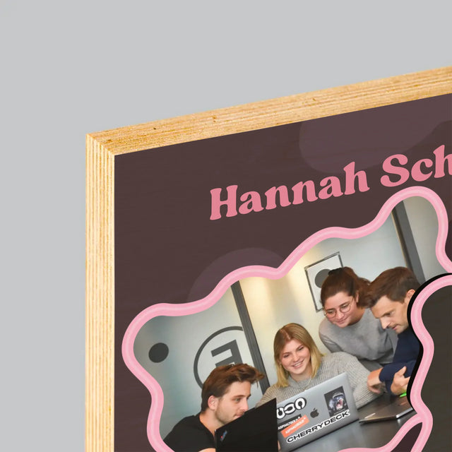 Fotocollage: Beste Chefin - Druck Auf Holz