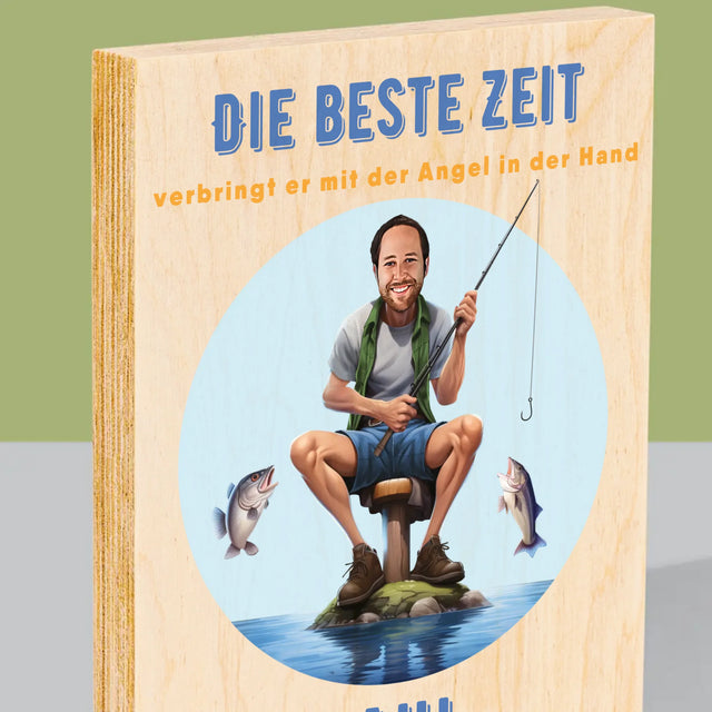 Foto und Bildunterschrift: Best Time – Druck auf Holz | DE