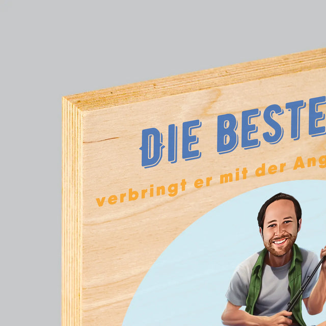 Foto und Bildunterschrift: Best Time – Druck auf Holz | DE