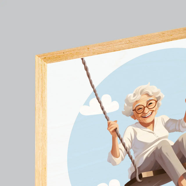 Name Und Unterschrift: Erfülle Deine Träume - Druck Auf Holz