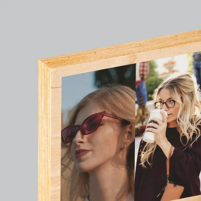 Fotocollage: 25. Geburtstag Definition - Druck Auf Holz