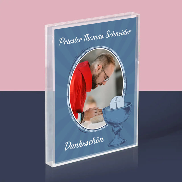 Name Und Unterschrift: Danksagung An Den Priester - Acrylblock
