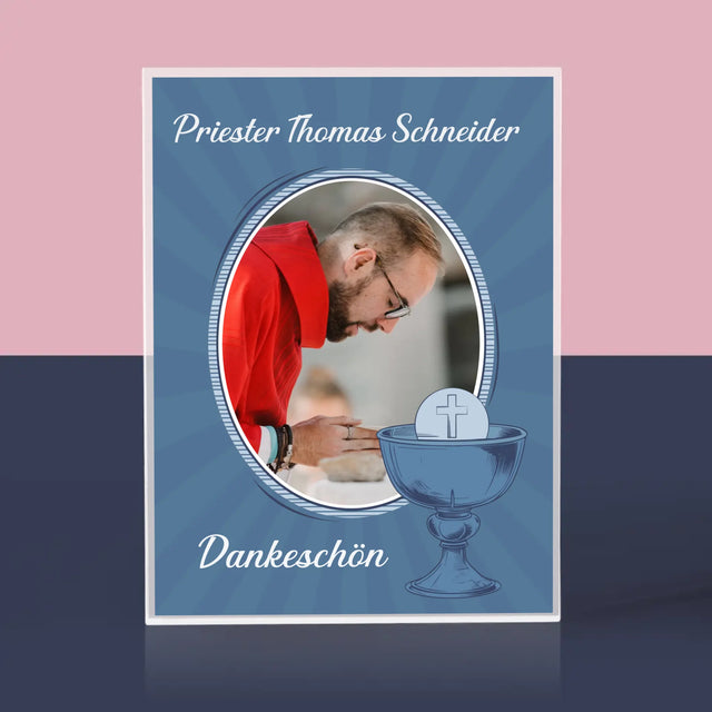 Name Und Unterschrift: Danksagung An Den Priester - Acrylblock