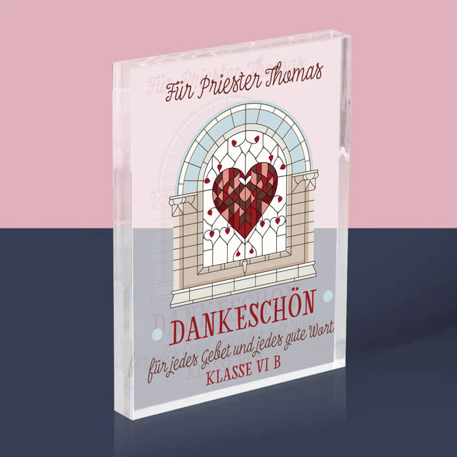 Name Und Unterschrift: Danke Für Jedes Gebet
- Acrylblock