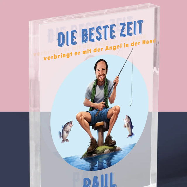 Foto und Unterschrift: Bestzeit - Acrylblock mit Druck | DE