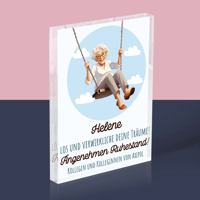 Name Und Unterschrift: Erfülle Deine Träume - Acrylblock