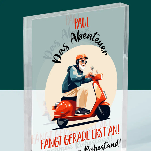Name Und Unterschrift: Das Abenteuer Fängt Gerade Erst An - Acrylblock
