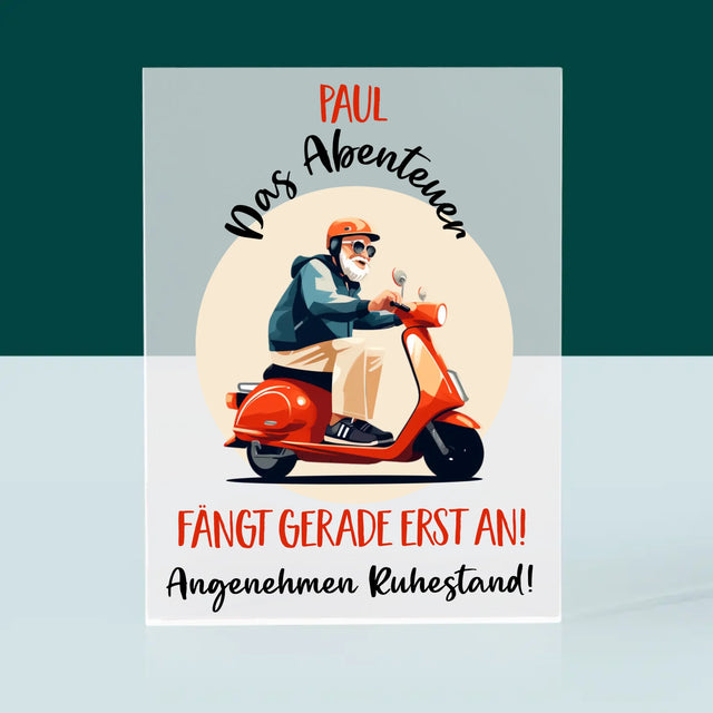 Name Und Unterschrift: Das Abenteuer Fängt Gerade Erst An - Acrylblock