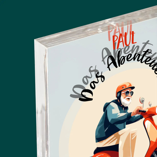 Name Und Unterschrift: Das Abenteuer Fängt Gerade Erst An - Acrylblock