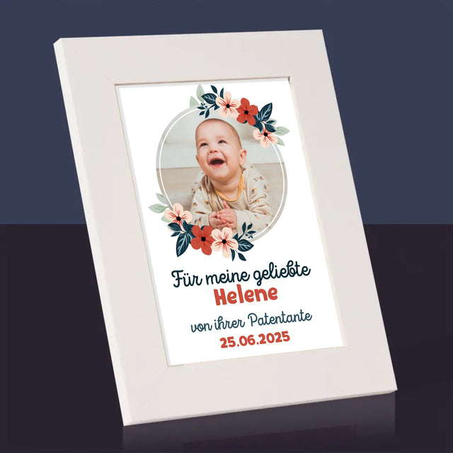 Foto Und Unterschrift: Für Die Taufe - Bilderrahmen