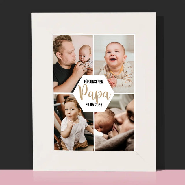 Fotocollage: Für Unseren Papa - Bilderrahmen