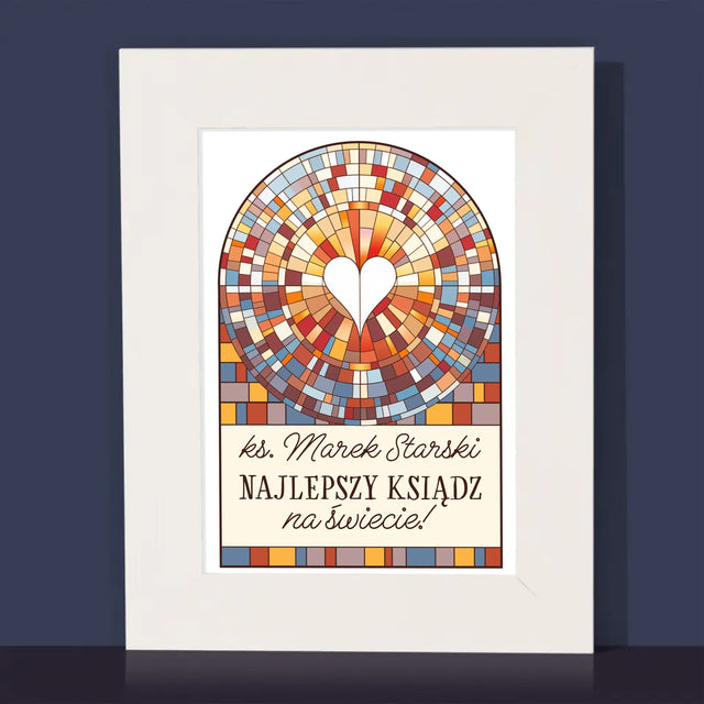 Name Und Unterschrift: Der Beste Priester Der Welt - Bilderrahmen