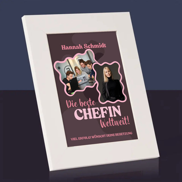 Fotocollage: Beste Chefin - Bilderrahmen