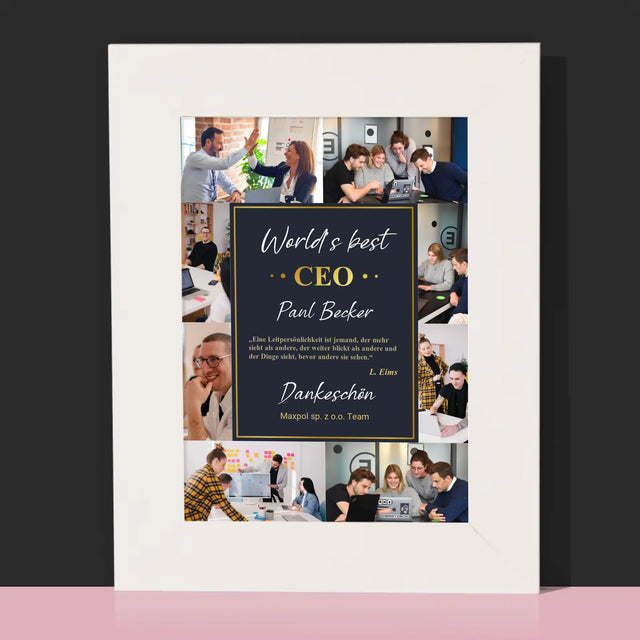 Fotocollage: Der Beste Ceo Der Welt - Bilderrahmen