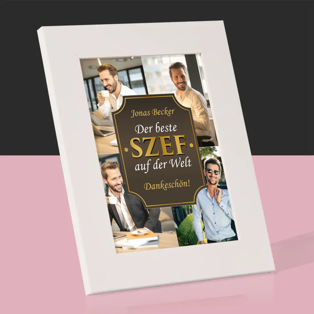 Fotocollage: Der Beste Chef Der Welt - Bilderrahmen
