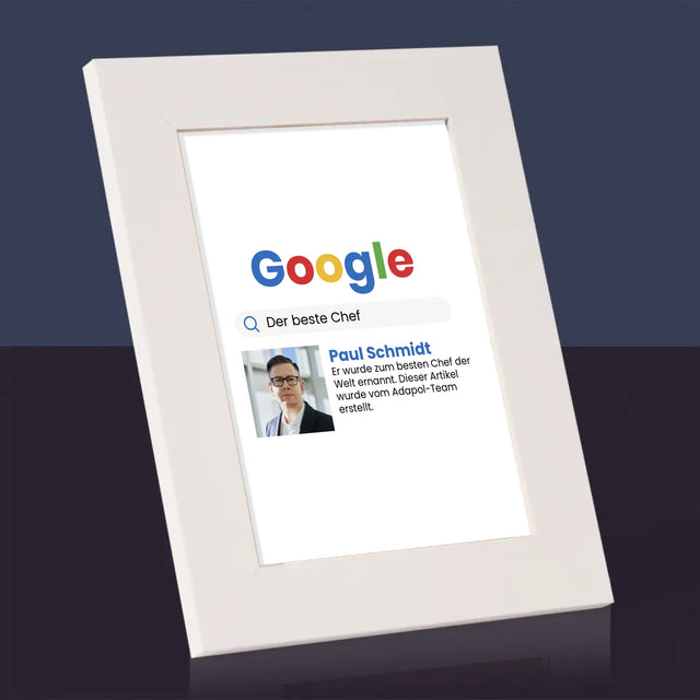 Foto Und Unterschrift: Bester Chef Google Ergebnis - Bilderrahmen