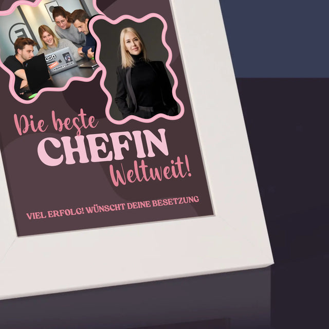Fotocollage: Beste Chefin - Bilderrahmen