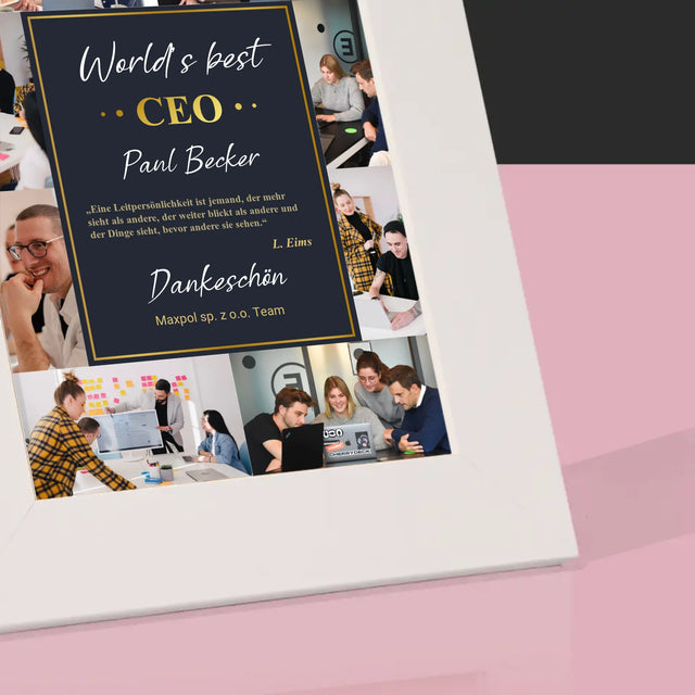 Fotocollage: Der Beste Ceo Der Welt - Bilderrahmen