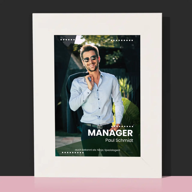 Foto Und Unterschrift: Geschäftsführer - Bilderrahmen