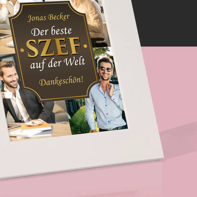 Fotocollage: Der Beste Chef Der Welt - Bilderrahmen