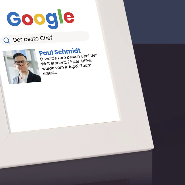 Foto Und Unterschrift: Bester Chef Google Ergebnis - Bilderrahmen