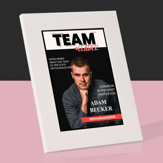 Magazin-Cover: Teamleiter - Bilderrahmen