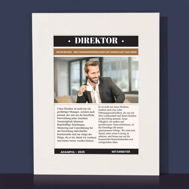 Magazin-Cover: Direktor - Bilderrahmen