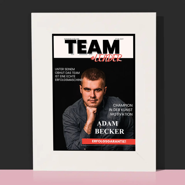 Magazin-Cover: Teamleiter - Bilderrahmen