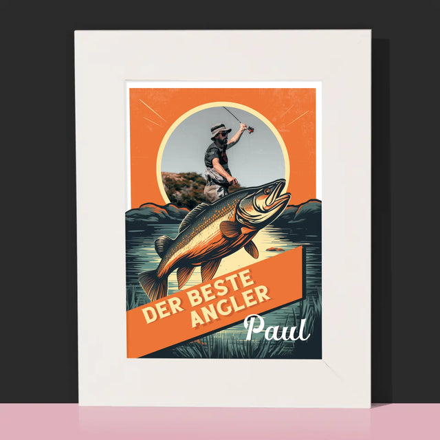 Foto Und Unterschrift: Der Beste Angler - Bilderrahmen