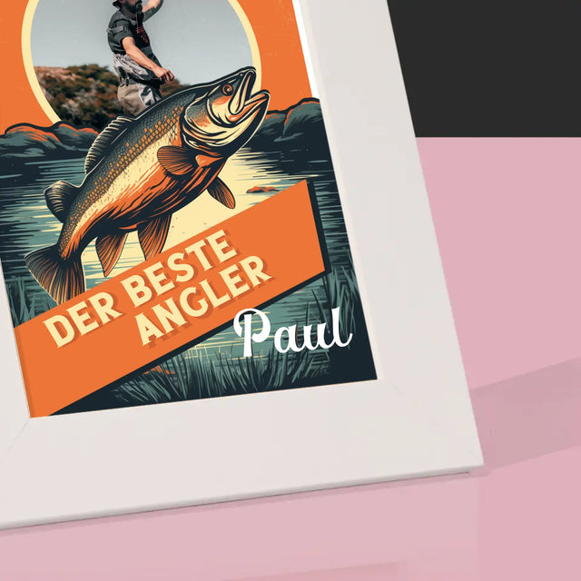 Foto Und Unterschrift: Der Beste Angler - Bilderrahmen