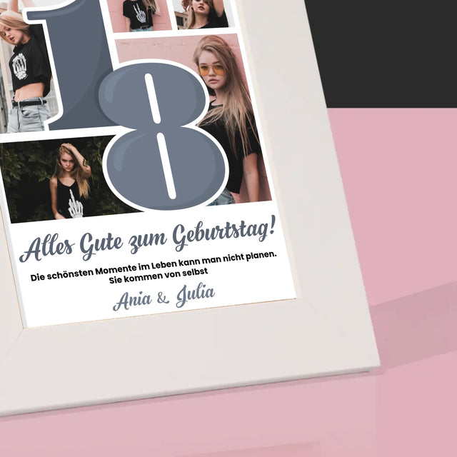 Fotocollage: 18 - Schönsten Momente - Bilderrahmen