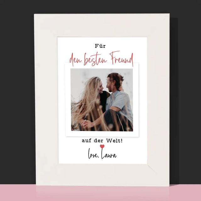 Foto Und Unterschrift: Für Den Besten Freund - Bilderrahmen