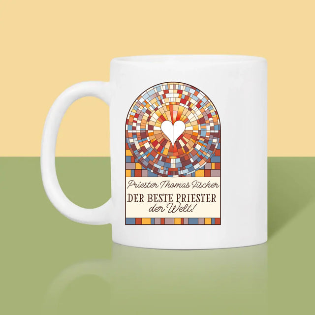 Name Und Unterschrift: Der Beste Priester Der Welt - Tasse