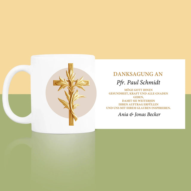 Name Und Unterschrift: Dank An Den Pfarrer - Tasse