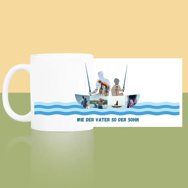 Form-Collage: Wie Der Vater So Der Sohn - Tasse