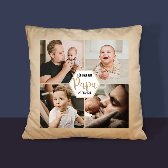 Fotocollage: Für Unseren Papa - Kissen